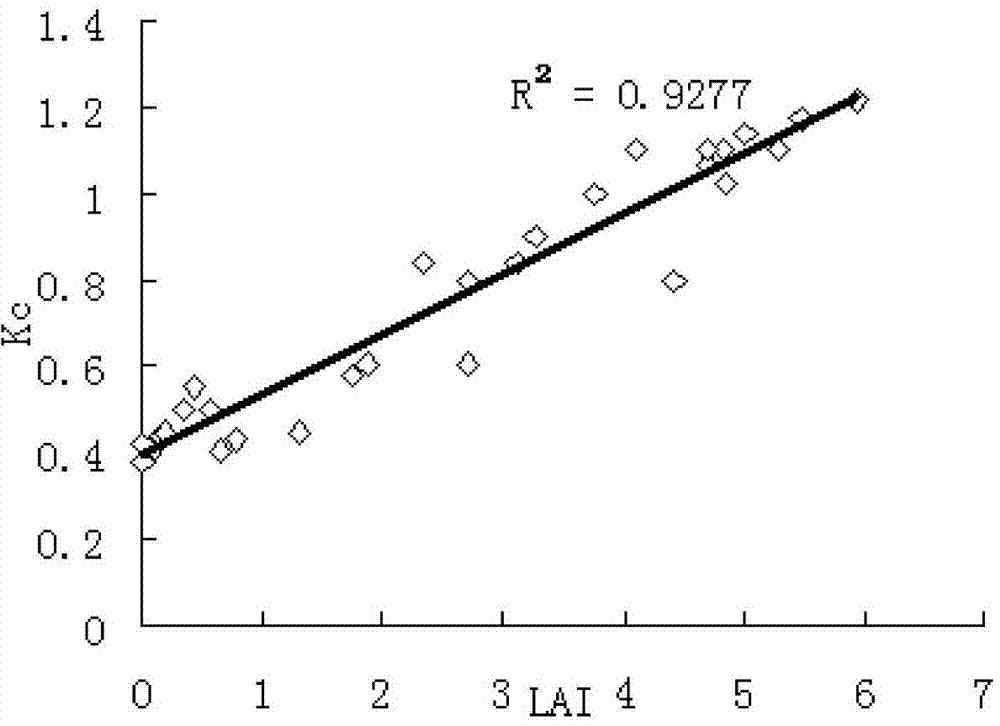 Winter wheat water consumption predicting method based on weather forecast information