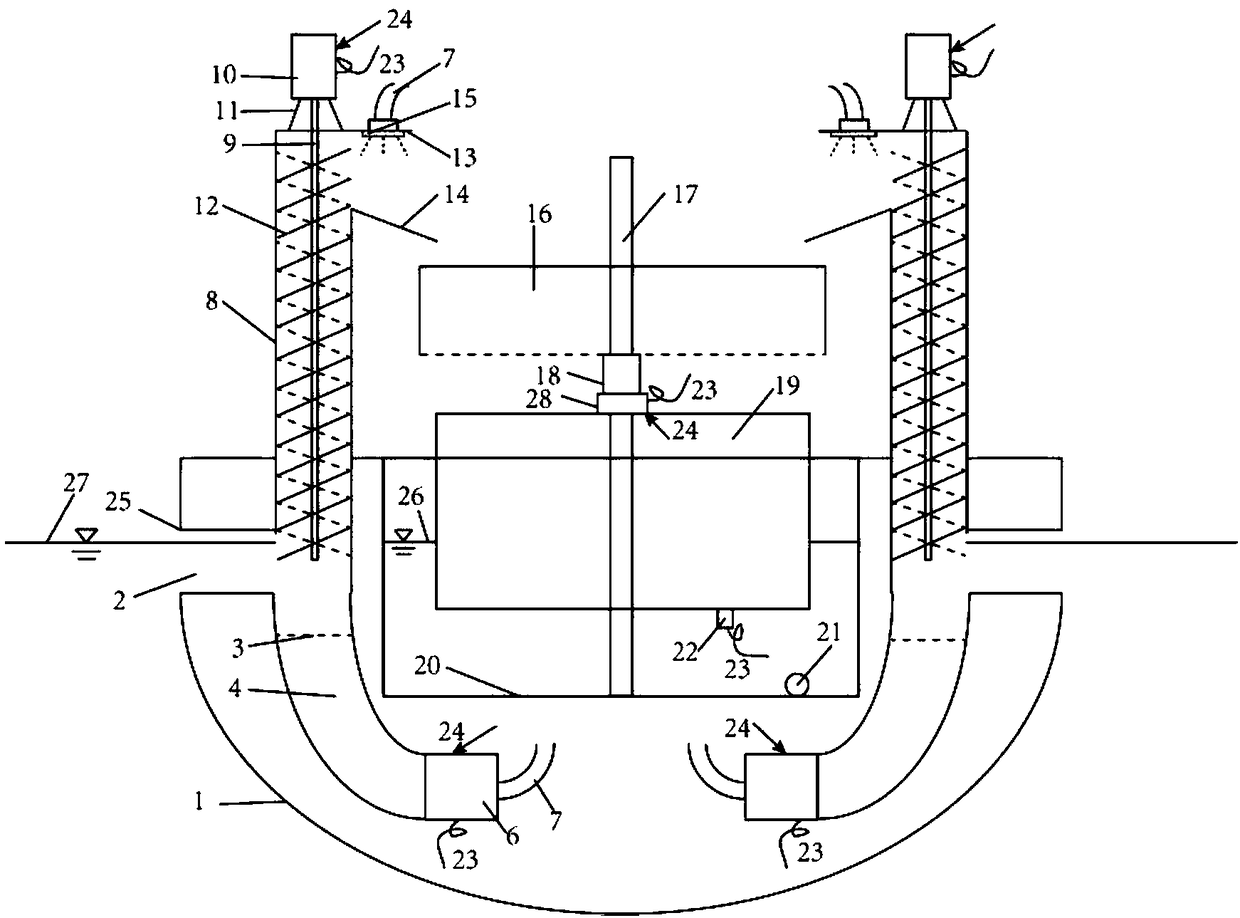 Garbage transportation system and method for unmanned cleaning ship