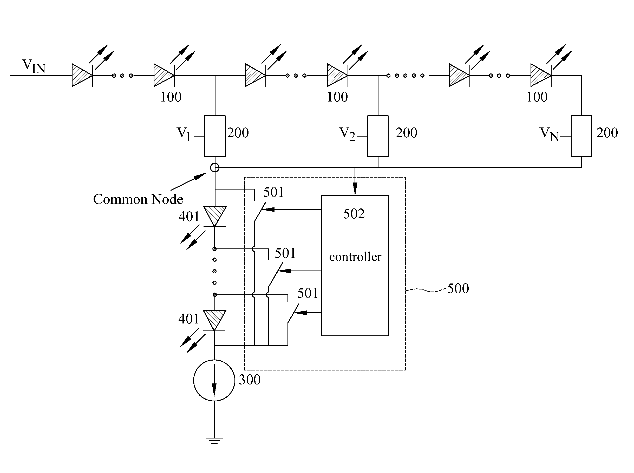 Apparatus for driving LEDs using high voltage