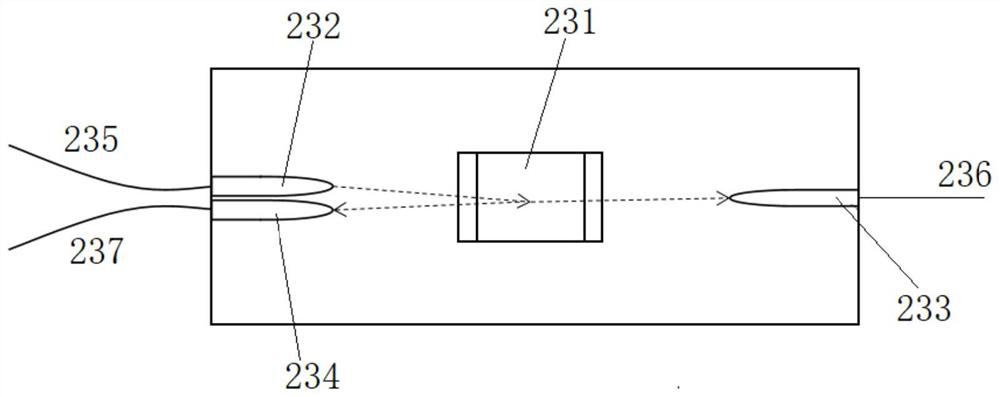 Returning light monitoring device of pulse fiber laser