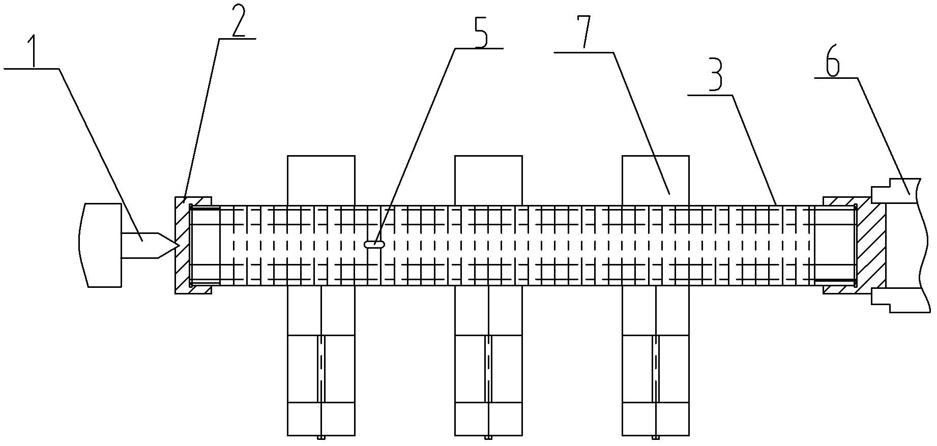 Machining method of porous thin-wall protective tube with large length-diameter ratio