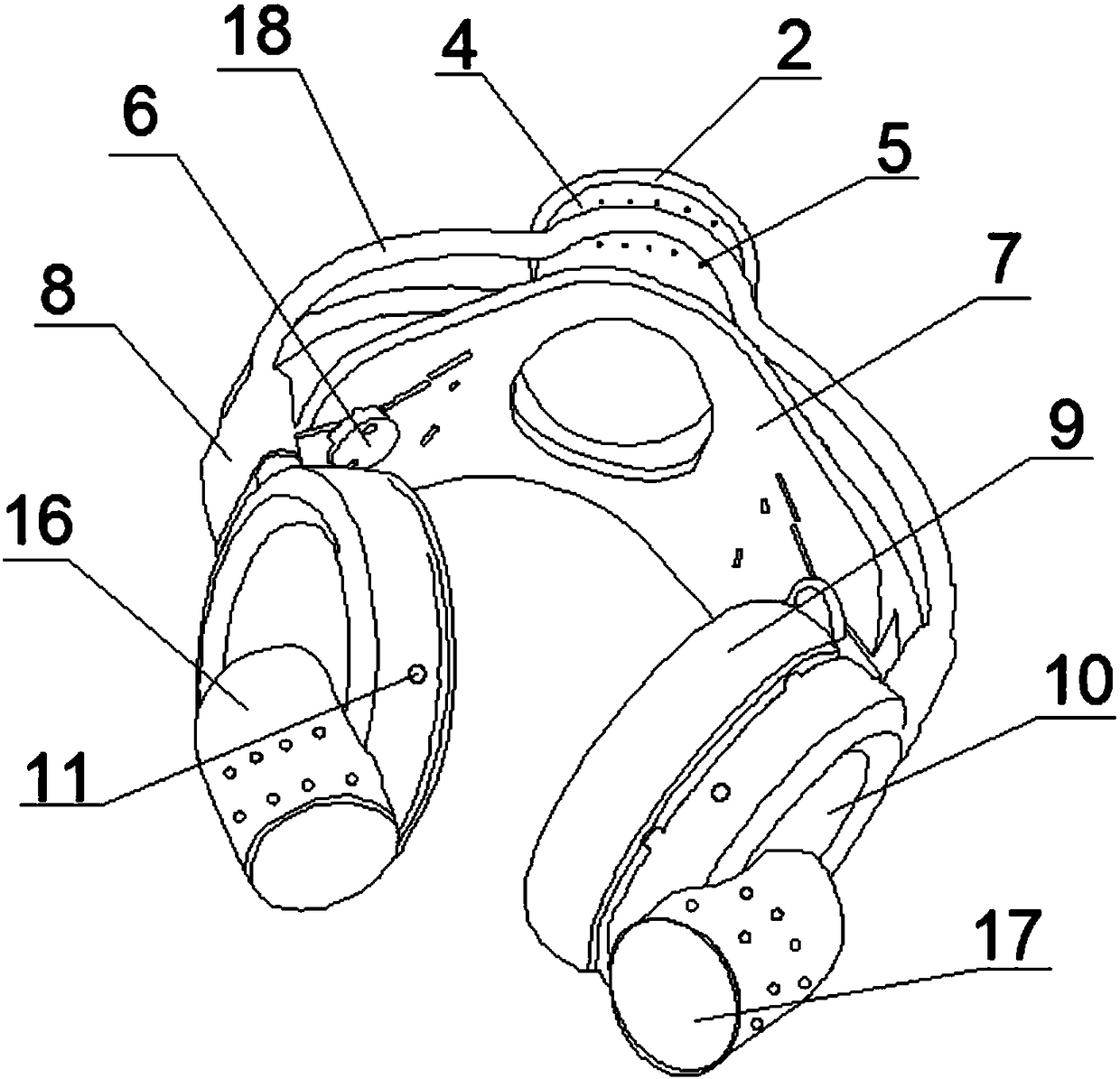 Portable head-mounted traditional Chinese medicine physical therapy ear moxibustion instrument