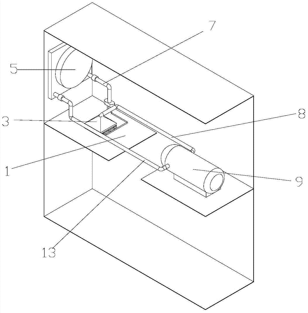 A heat dissipation device that adopts pulsating flow and foam metal plate to strengthen