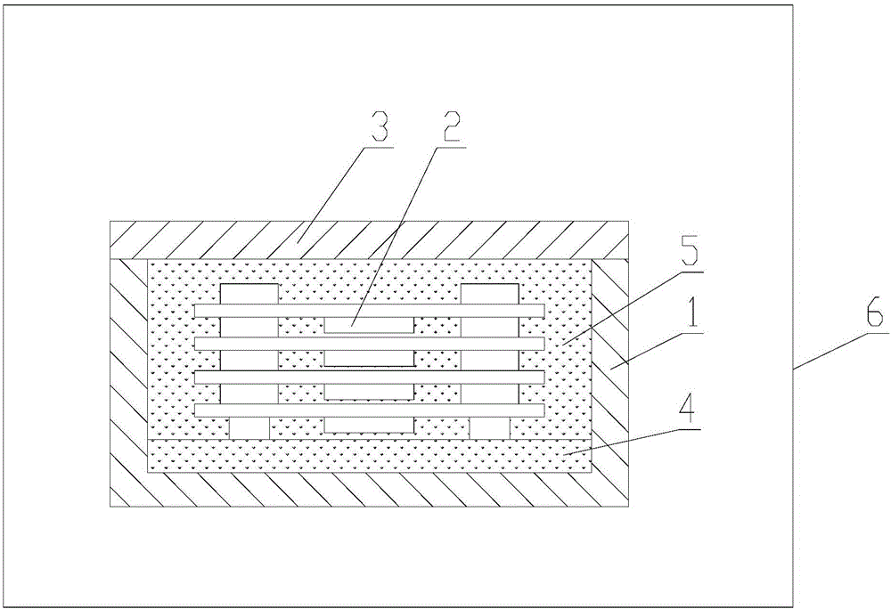 Method for potting flight parameter recorder storage unit with silicone rubber