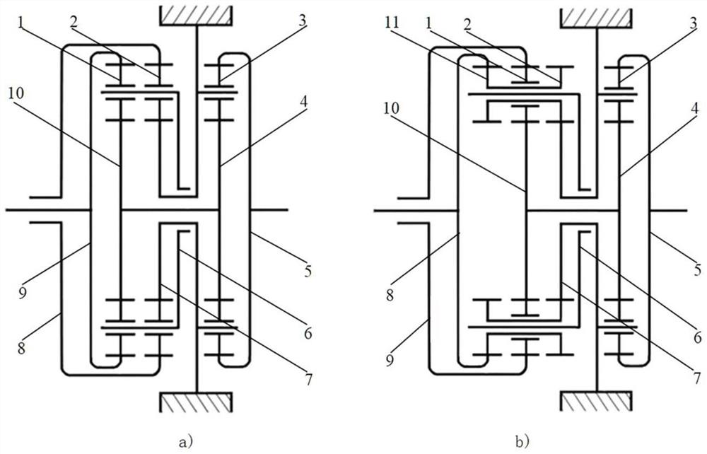 Thrust type CVT (continuously variable transmission) mechanical continuously variable transmission with transmission ratio of 5-15 for electric automobile