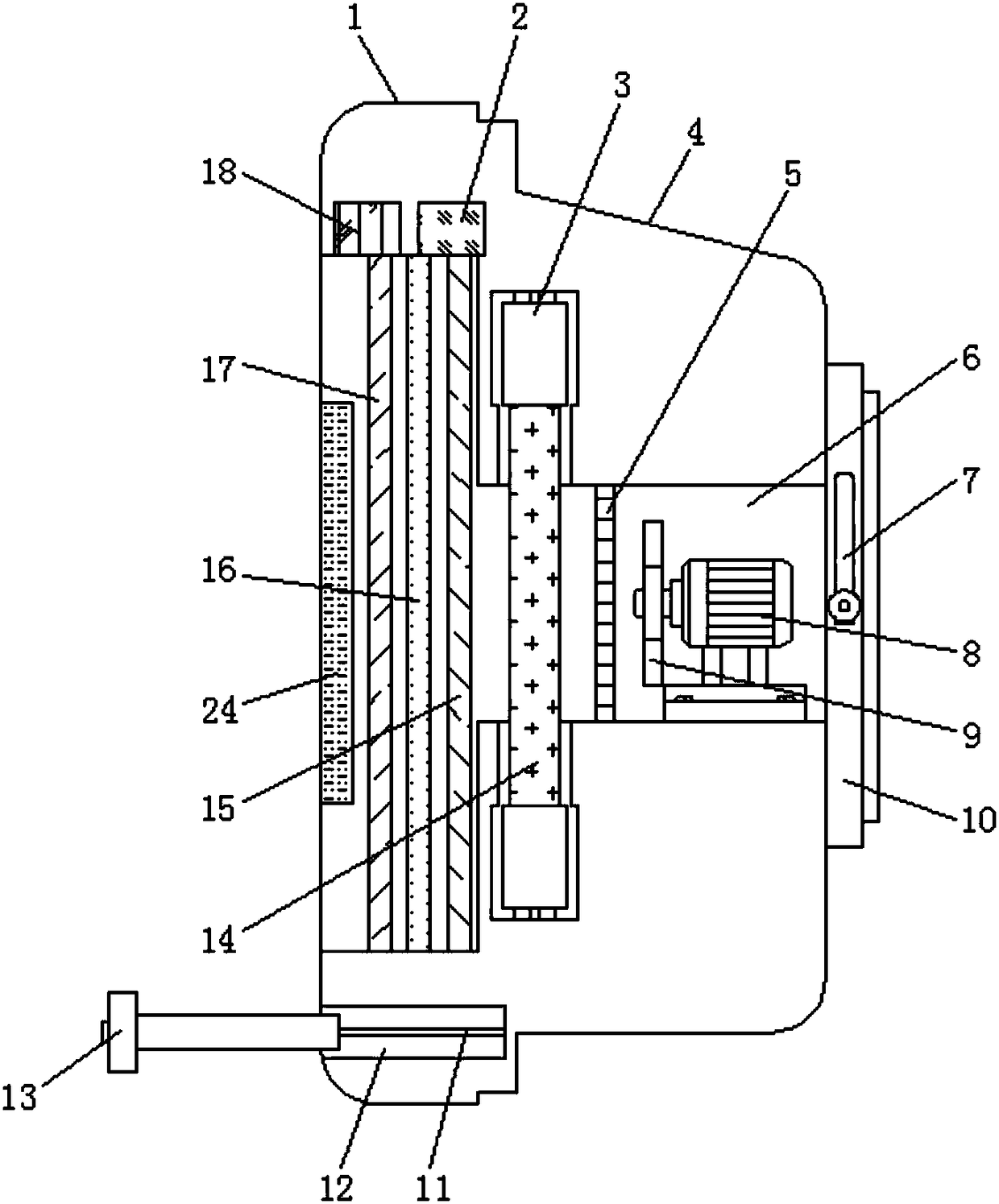 Odor cleaning device for public place