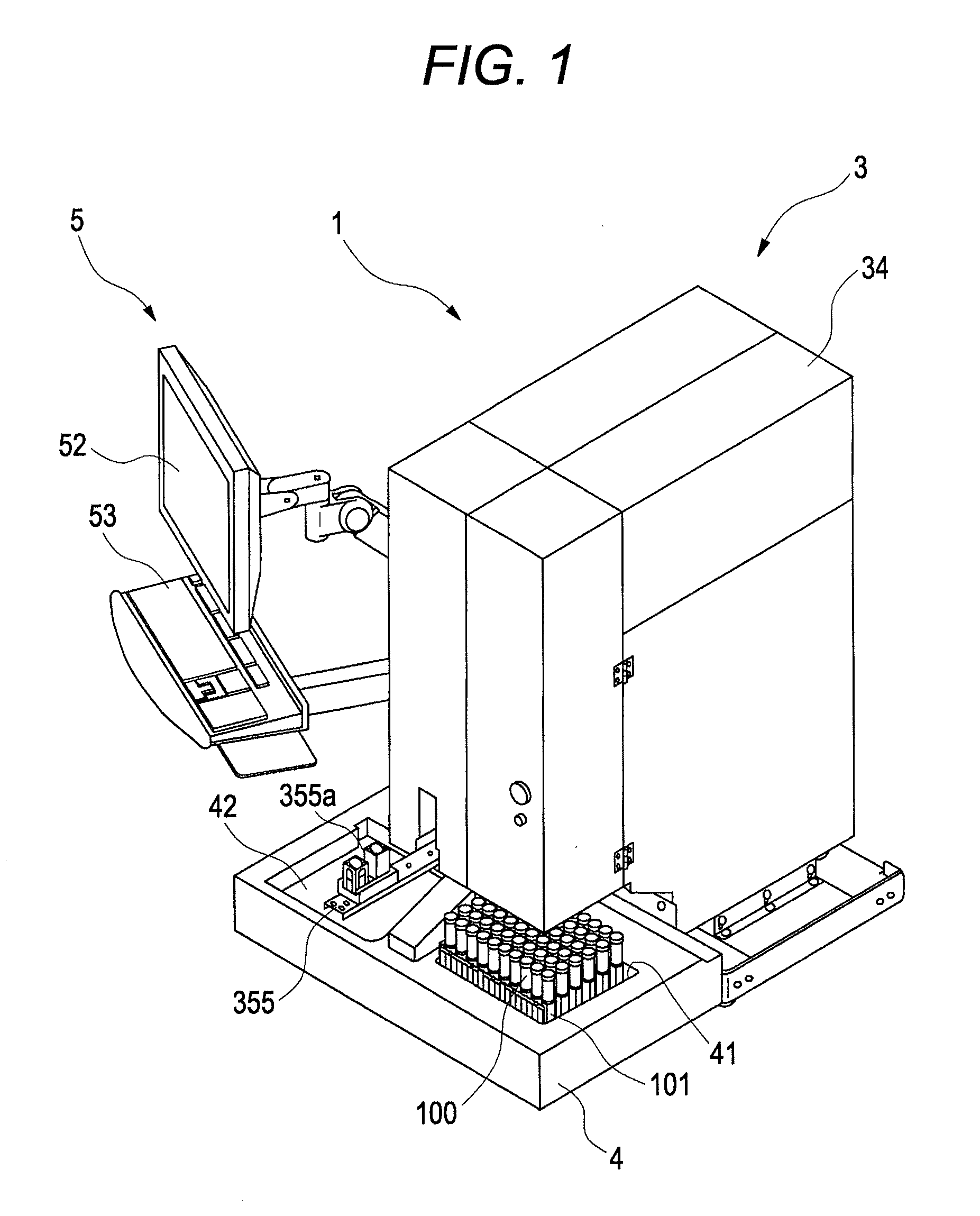 Sample testing apparatus and method of controlling sample testing apparatus