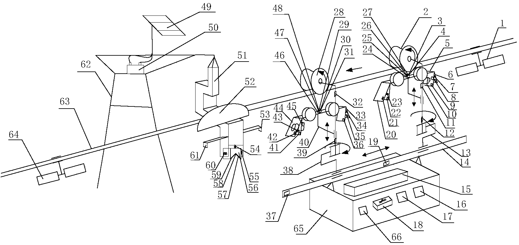 Device and method for controlling self-localization, butting and charging of high-voltage line inspection robot