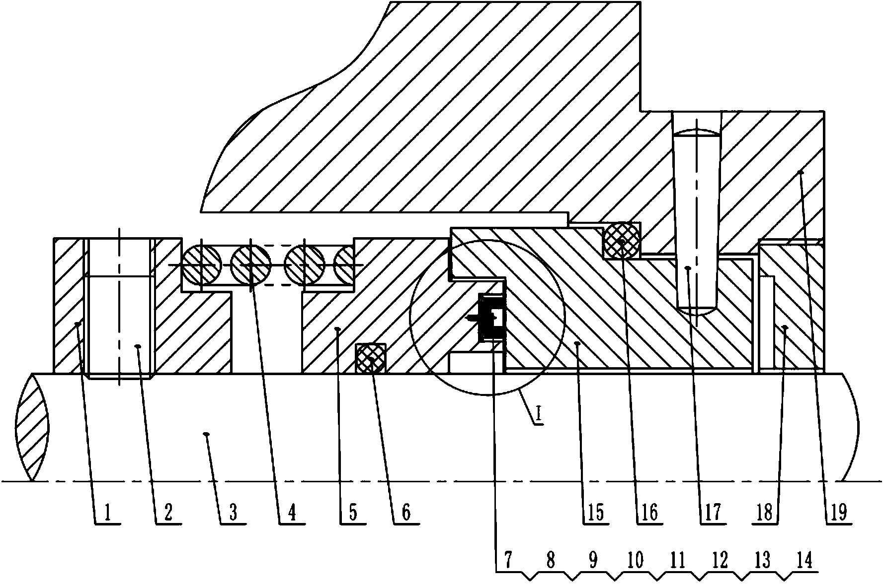 Magnetic liquid sealing device for sealing liquid