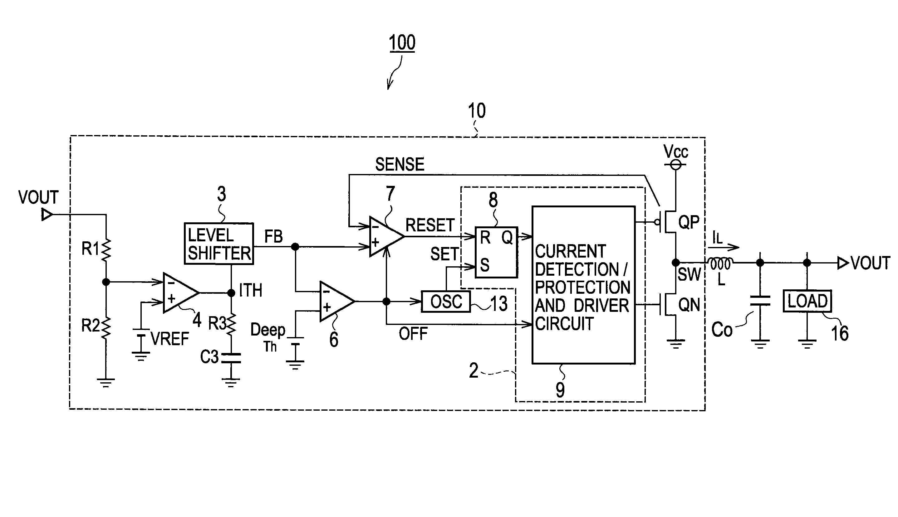 Switching power supply and portable device