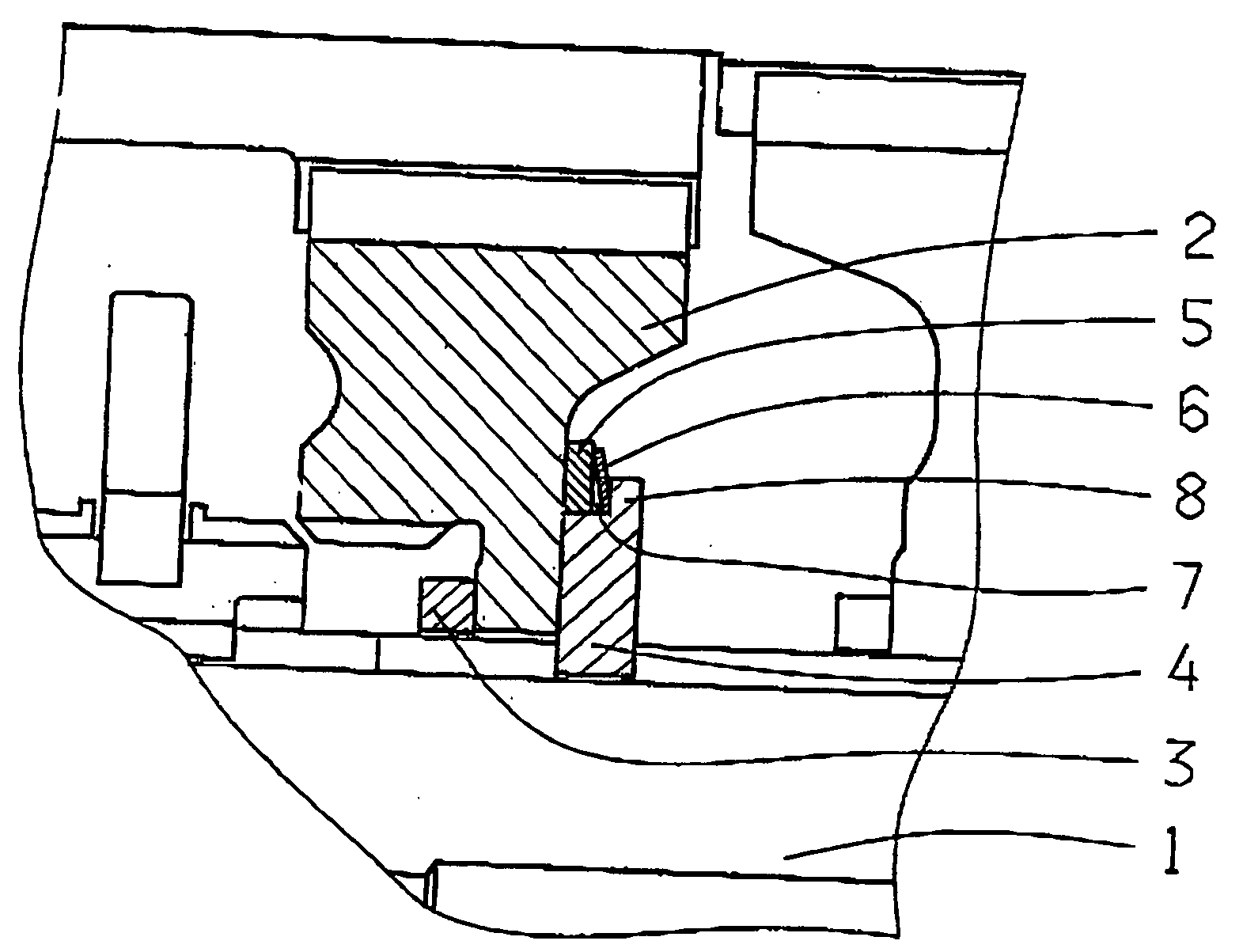 Device for reduction of axial movement of the main shaft gears in a transmission with at least two countershafts