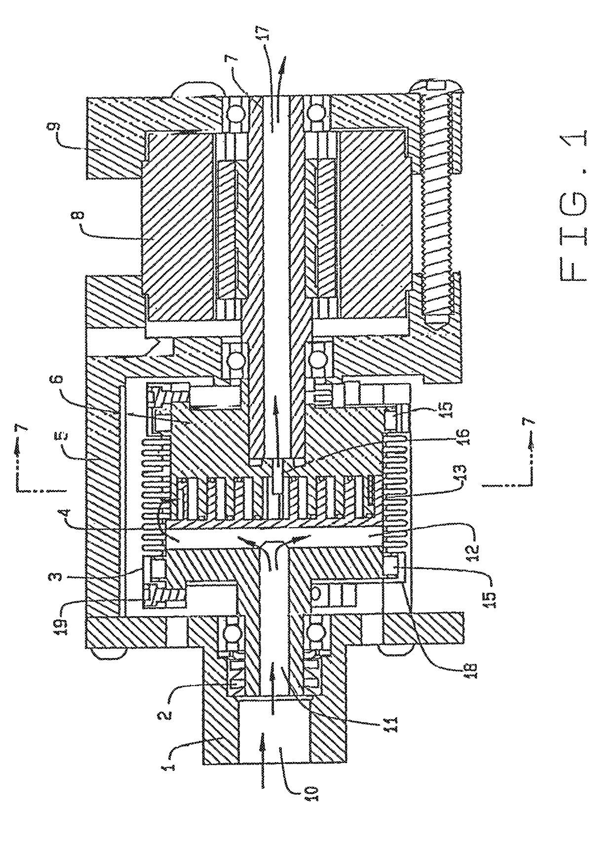 Multi-stage scroll vacuum pumps and related scroll devices