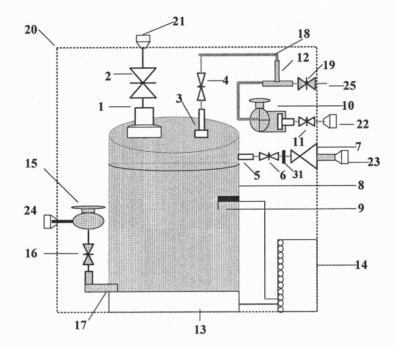 On-line monitoring oil-gas separation device for transformer