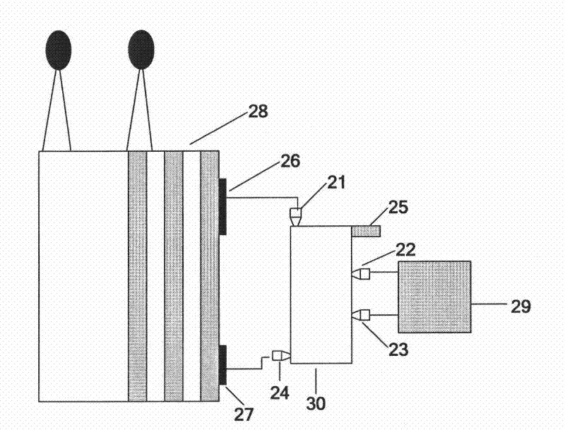 On-line monitoring oil-gas separation device for transformer