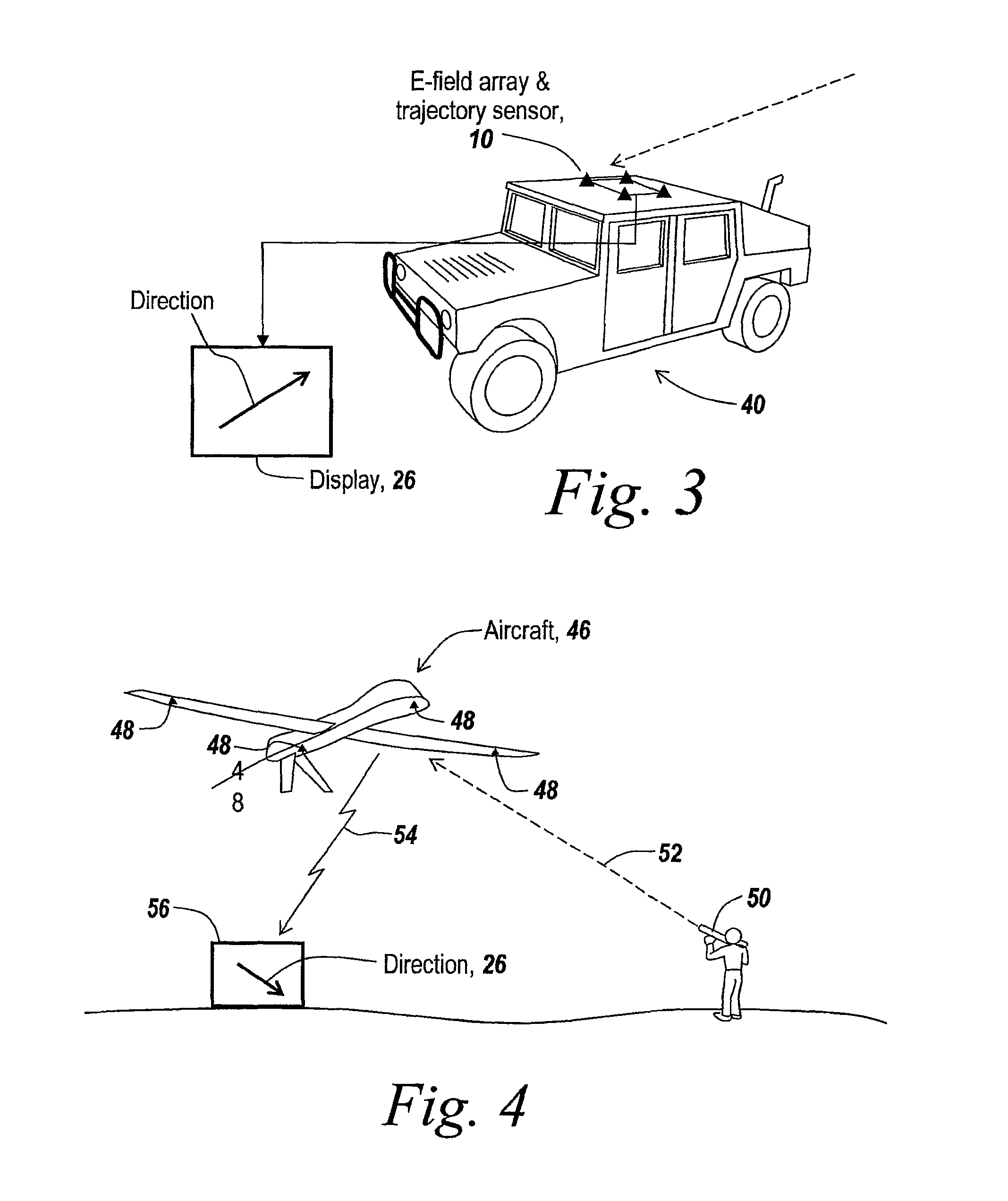 Method and apparatus for detecting sources of projectiles