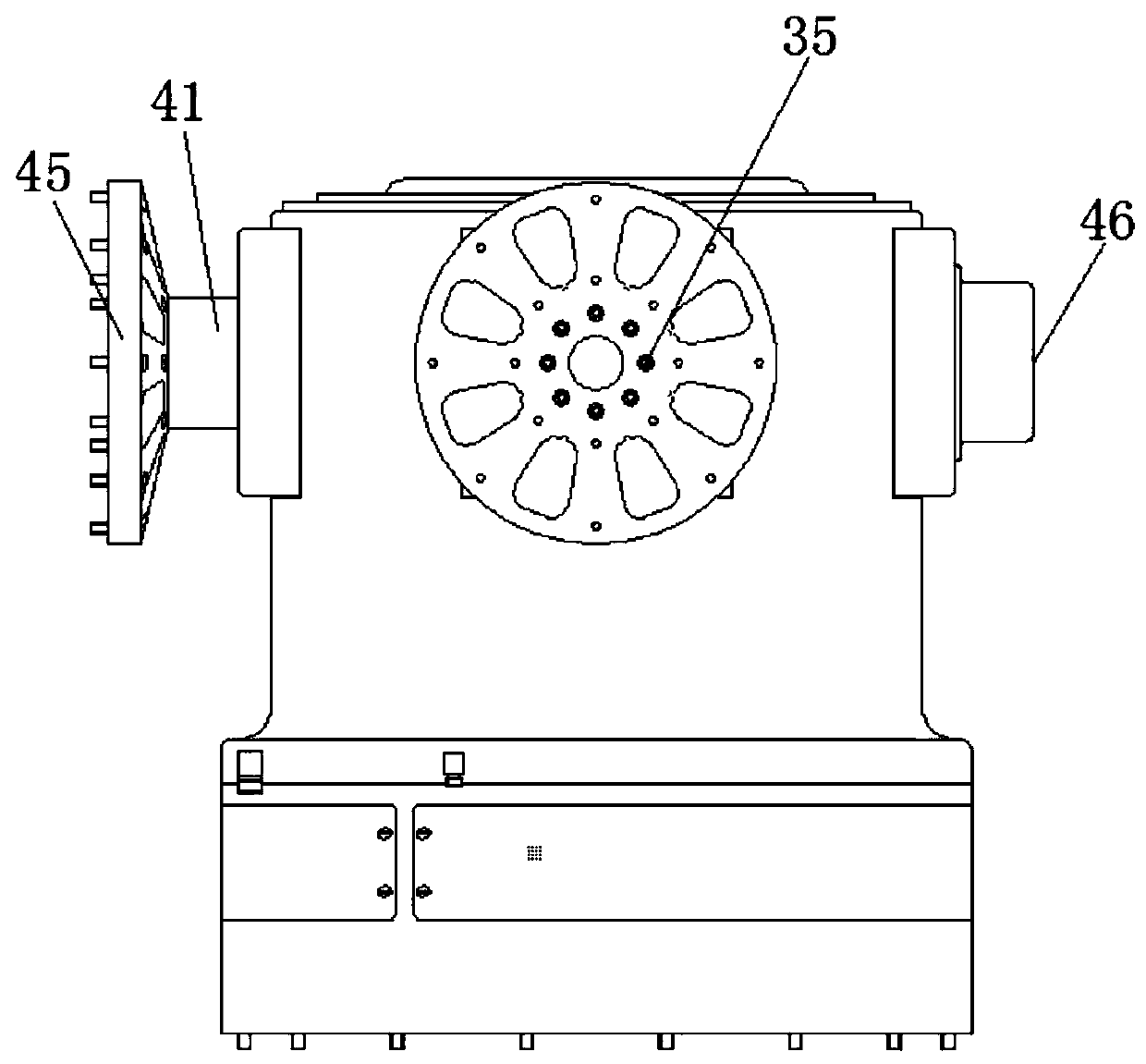 Integrated three-axis decoupling device and vibration table with static pressure guiding function