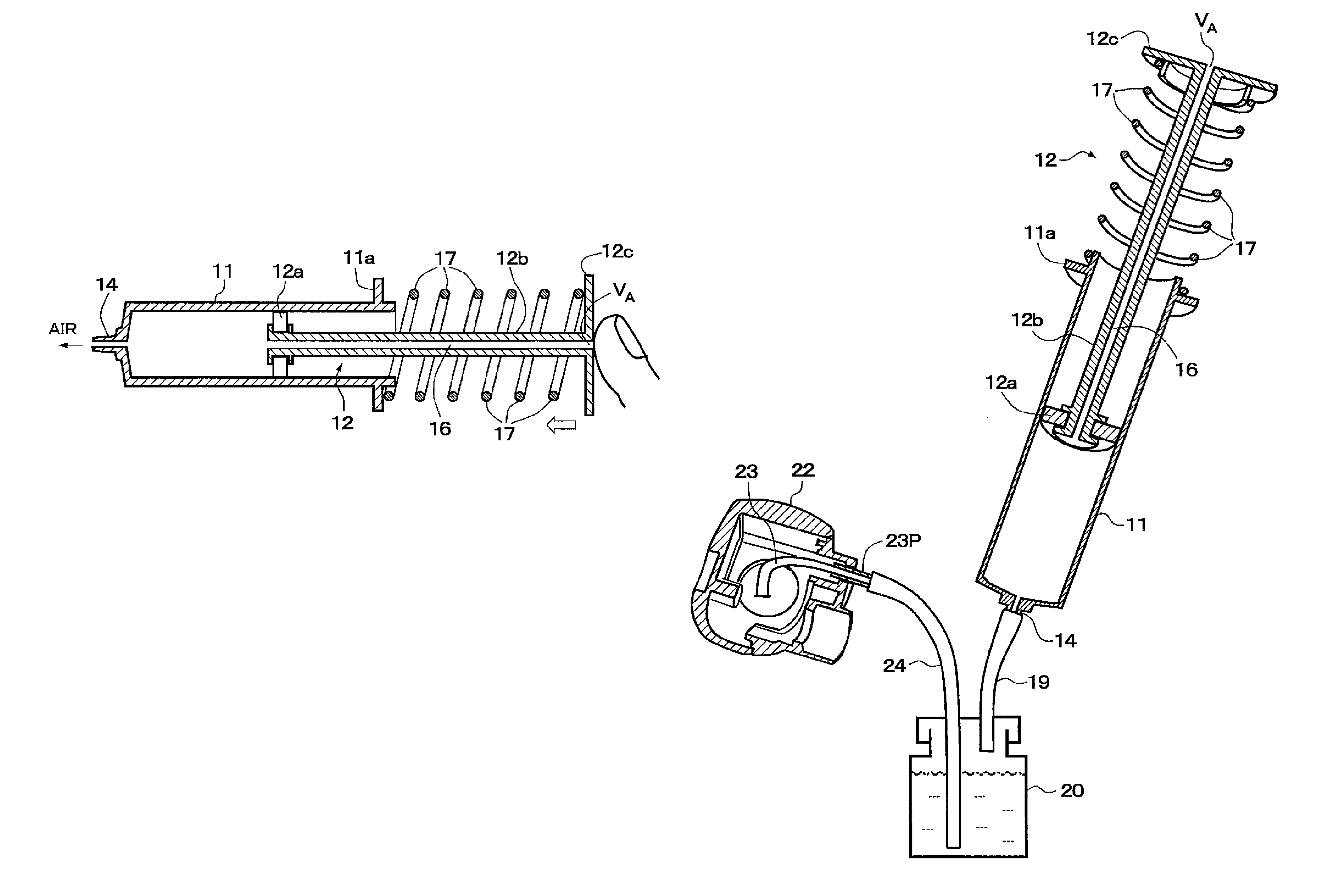 Automatic retractable syringe