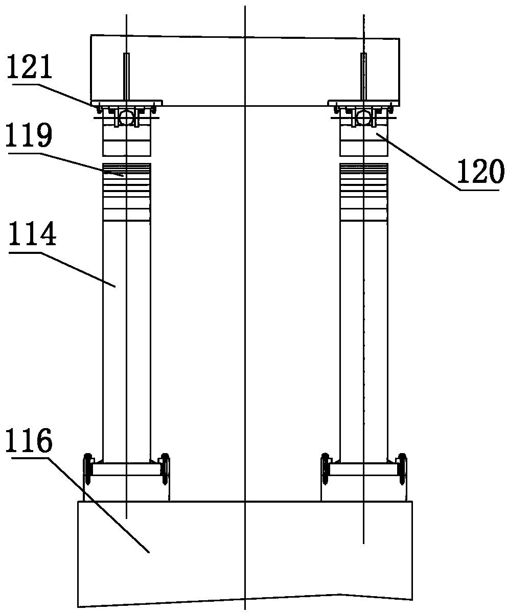 Automatic pressing production line of large explosive column