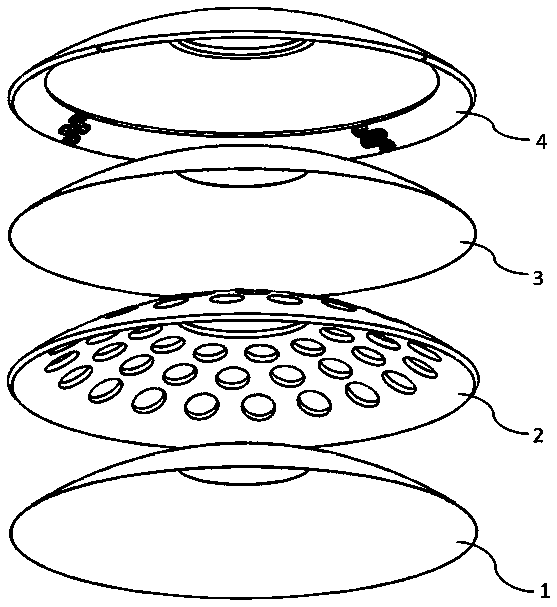 A kind of controlled drug release corneal contact lens