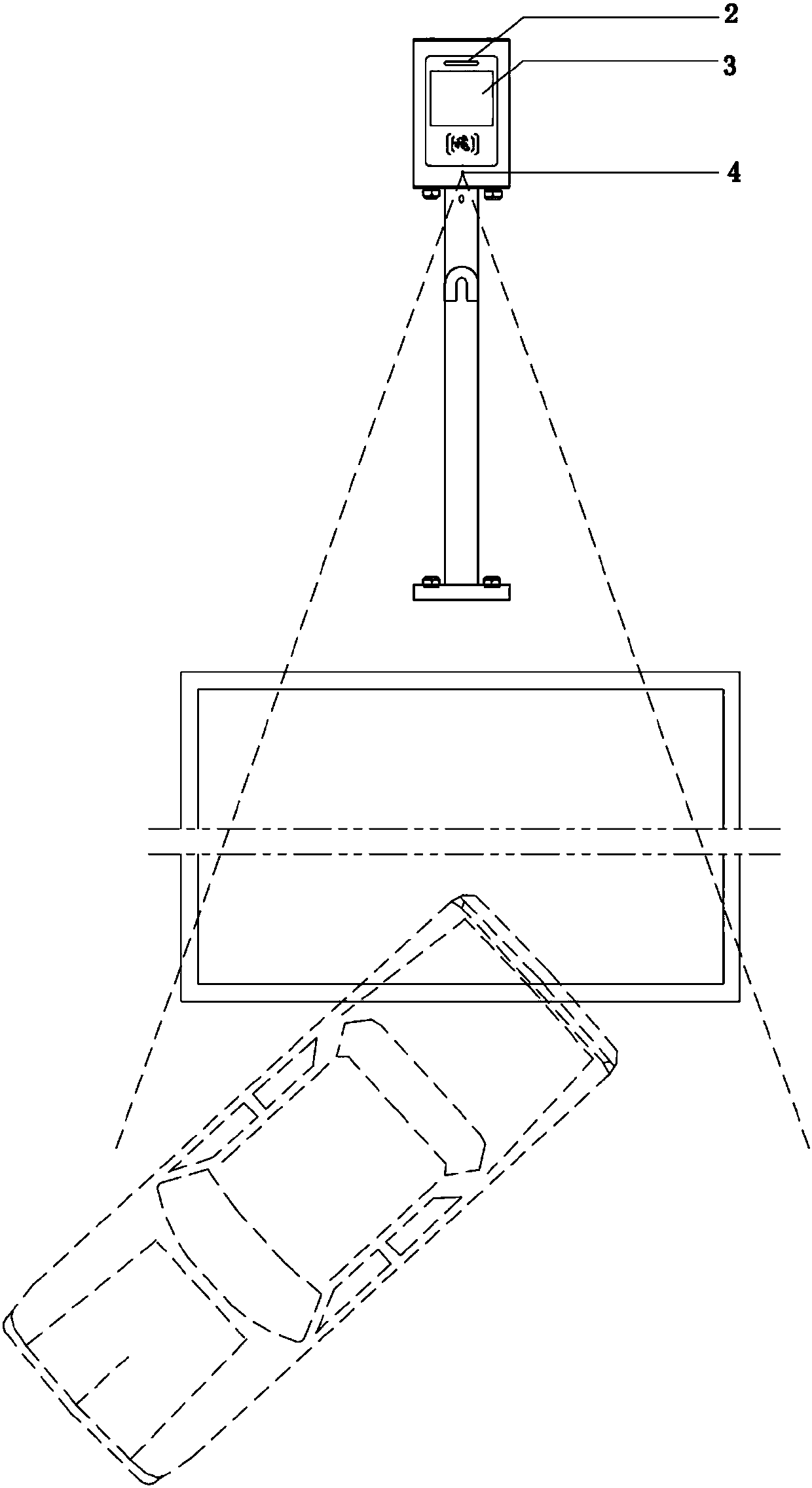 Infrared detection-based method of solving a problem that an electric car space is occupied