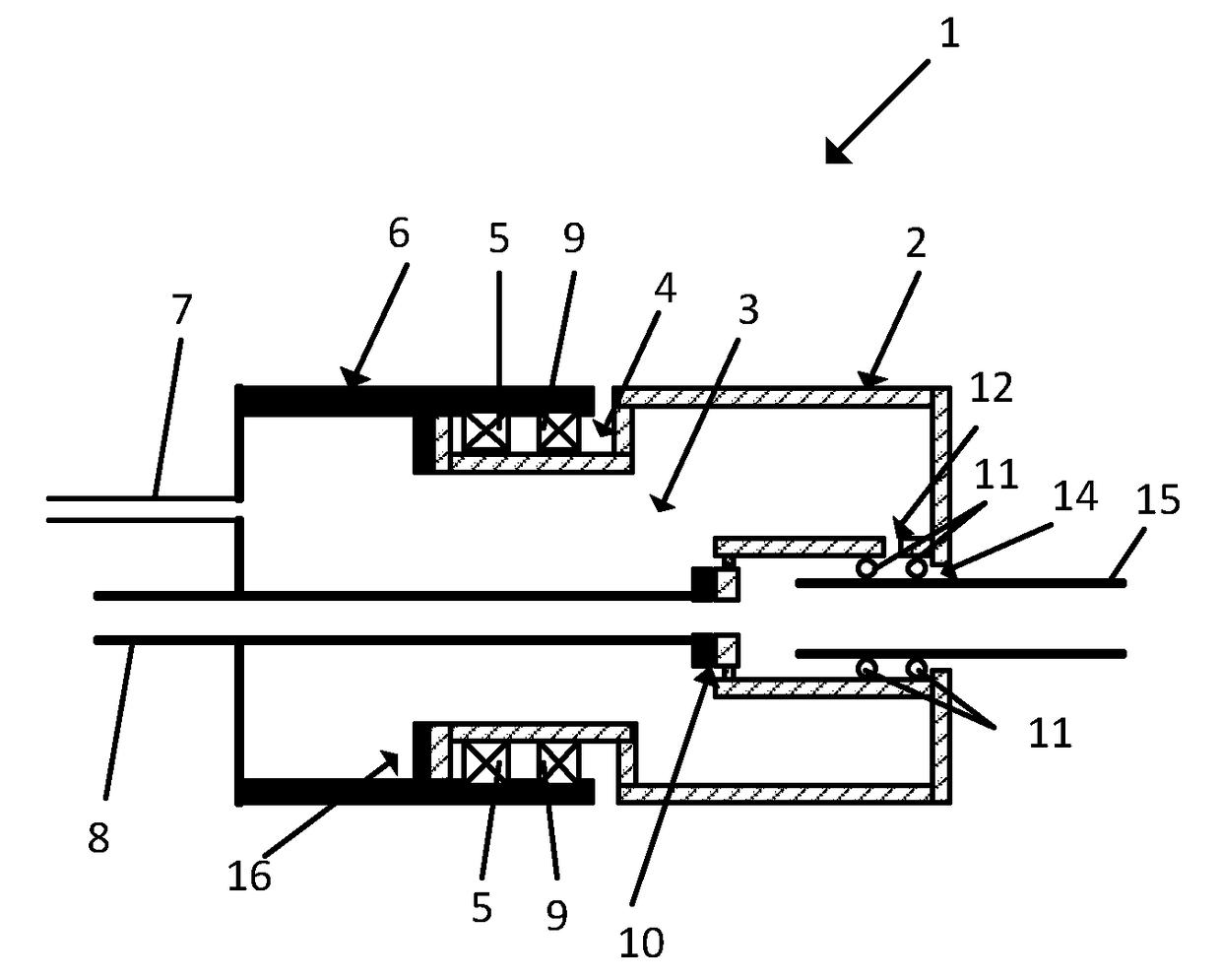 Rotary feed-through for mounting a rotating substrate tube in a lathe, a CVD lathe and a corresponding method using the CVD lathe