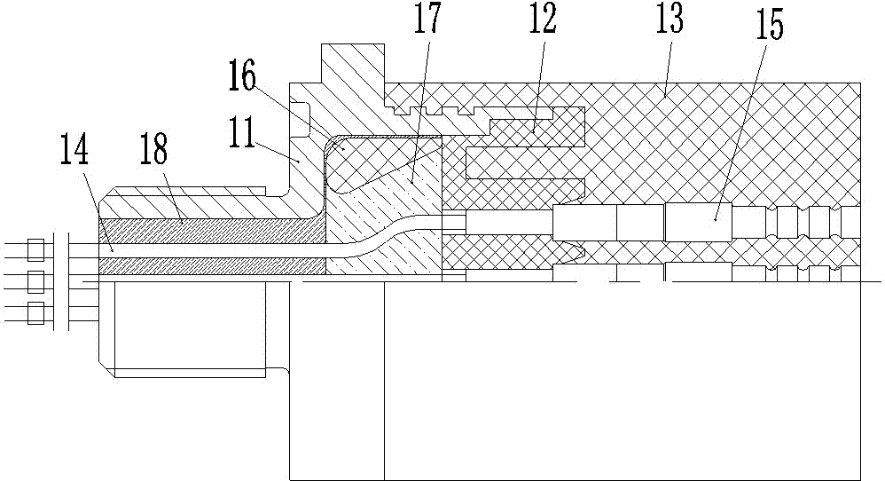 Underwater plug-pull connector and preparation method thereof