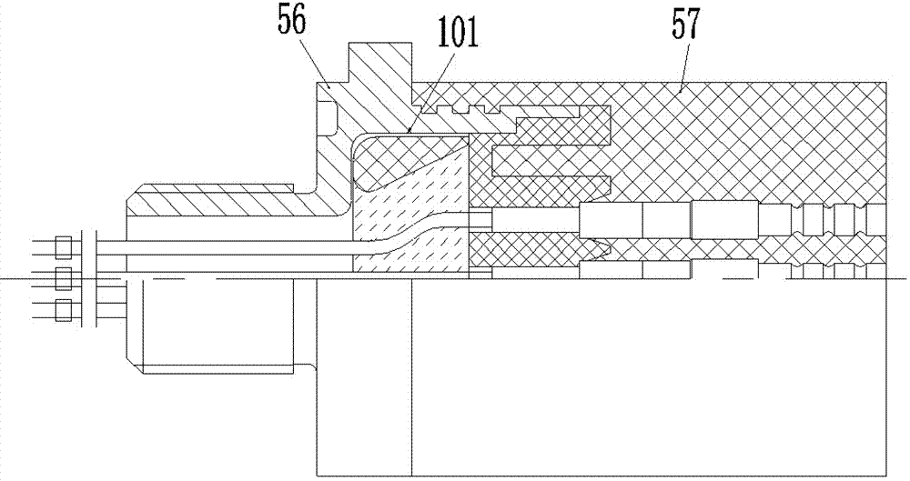 Underwater plug-pull connector and preparation method thereof