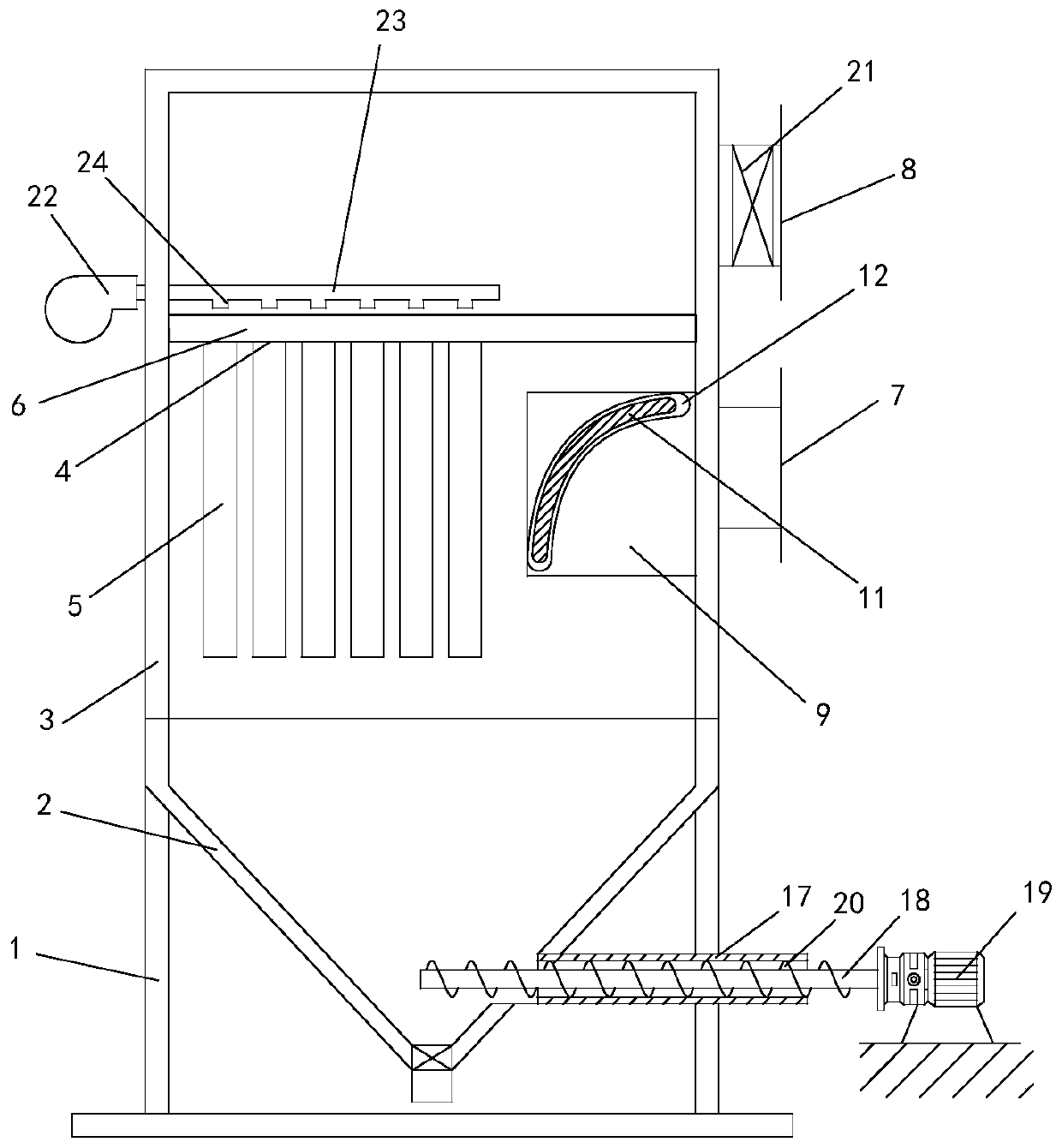 Automatic dust removal equipment