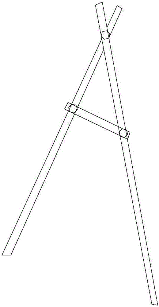 Dragon fruit row type planting rack and construction method thereof