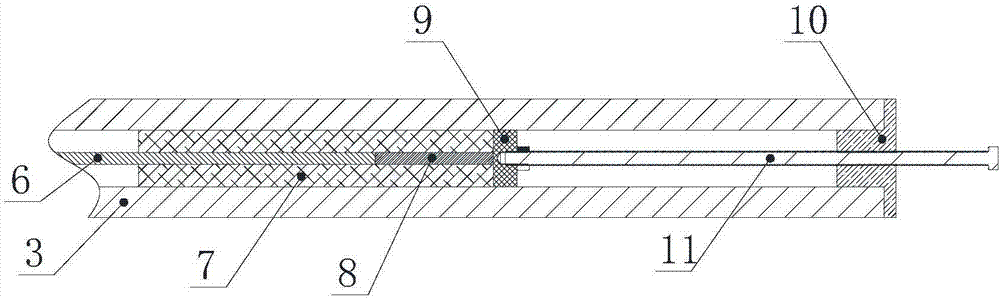 Underwater shortest field electrical spark bubble wall pressure load measurement experiment device