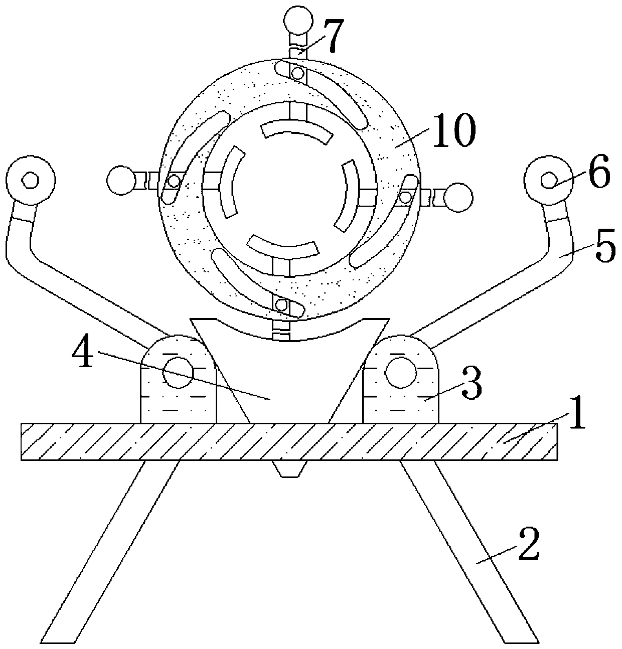 Oil residue separation device in edible oil preparation process