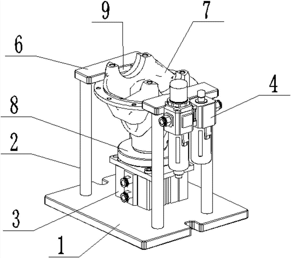 Efficient tapping clamping device