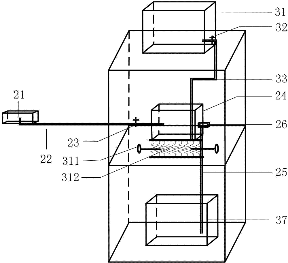 Combustion experimental facility capable of realizing continuousness and stability of liquid level