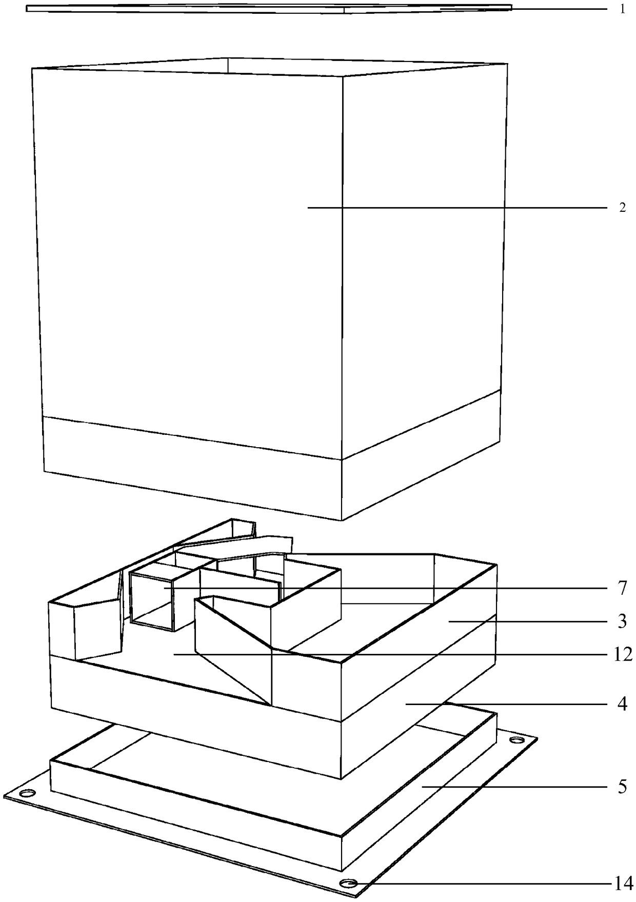 Ship-loading type automatic throwing feeding device for penaeus vannamei