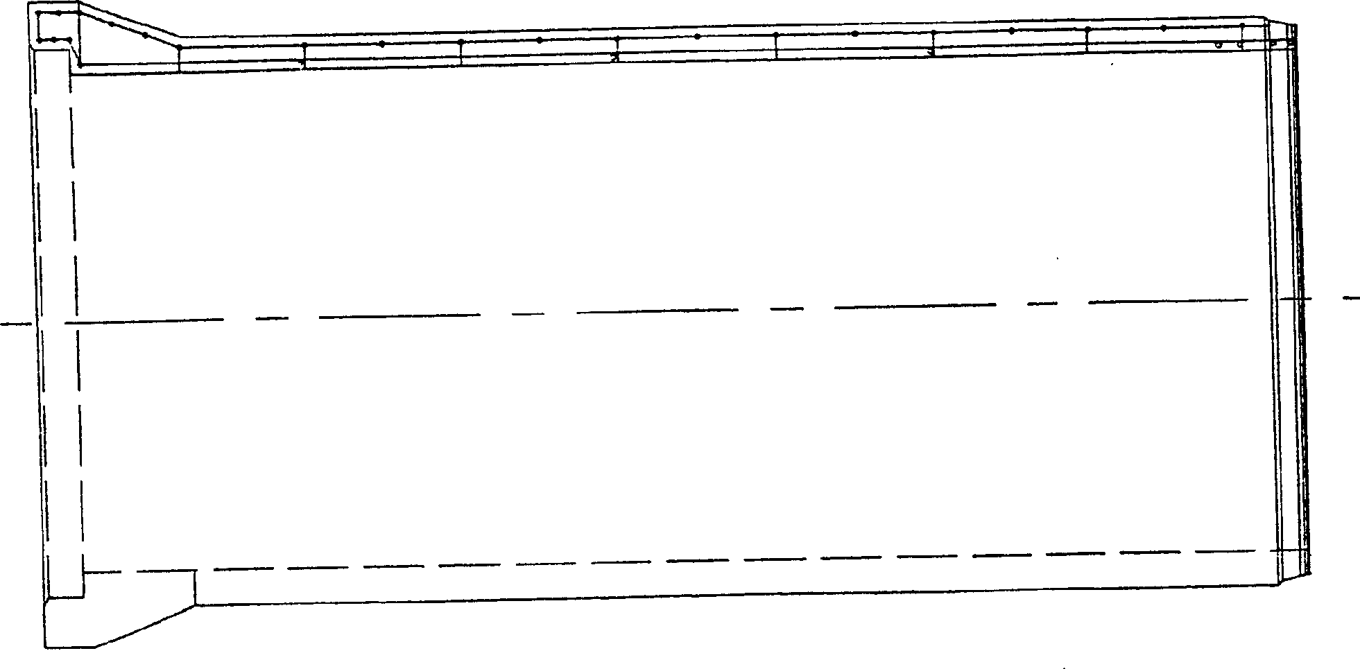 Secondary stage prestress concrete water transport pipe and producing method