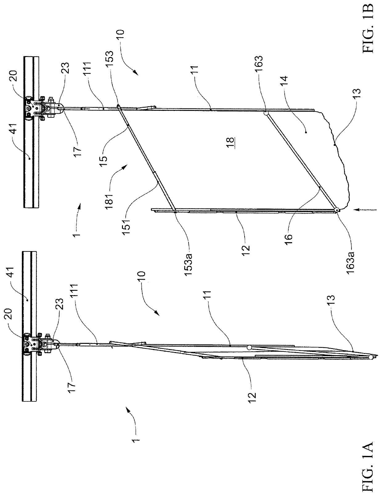 Transport bag for suspended conveyor systems