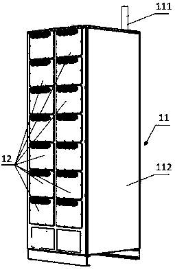 Energy storage battery cluster with fire fighting function