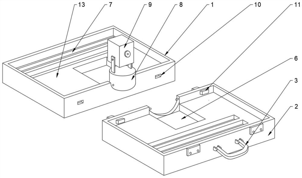 Outdoor surveying and mapping device convenient to carry