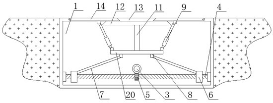 Intelligent deceleration strip of municipal engineering road