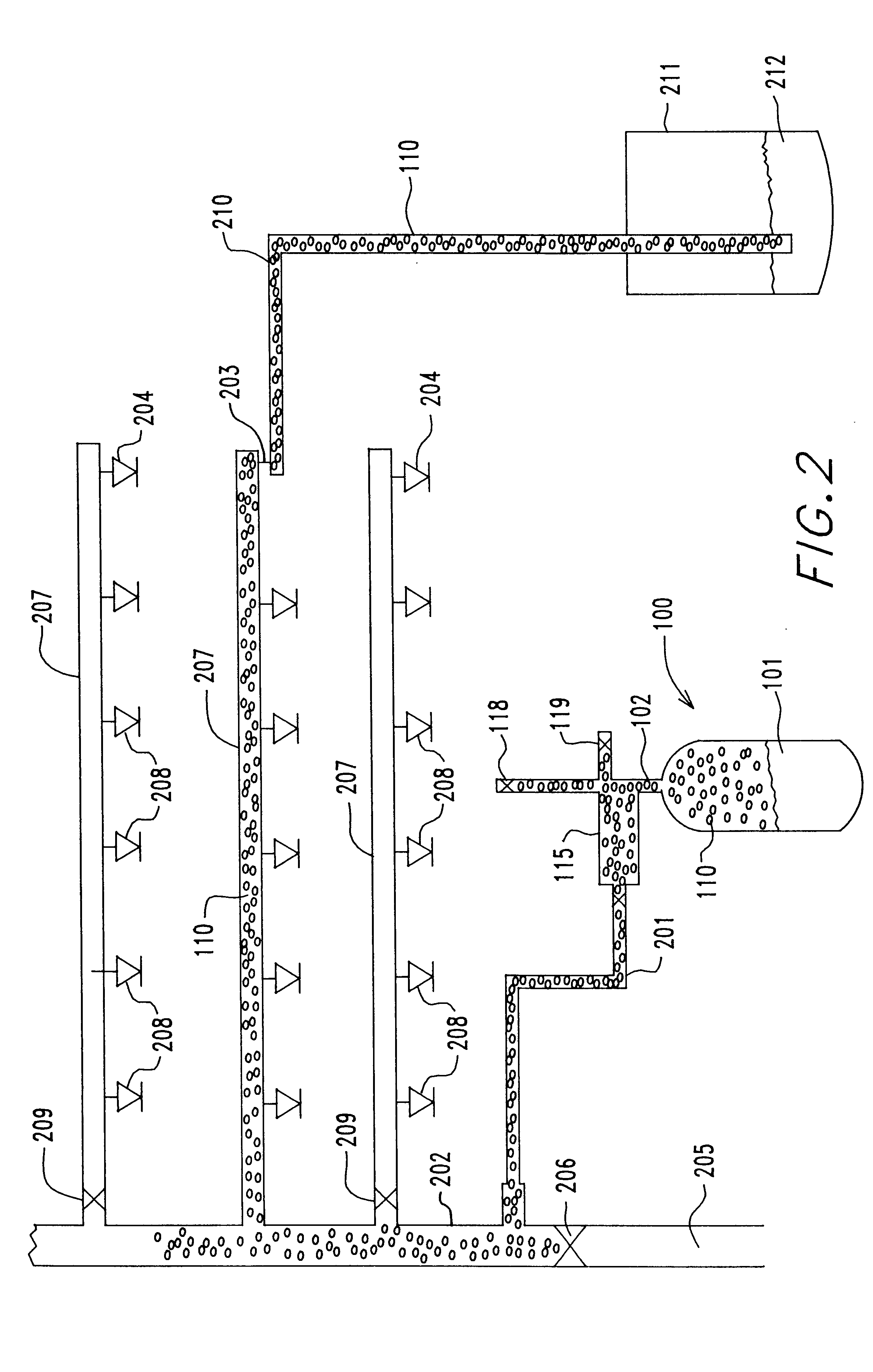 Method and apparatus to clean and apply foamed corrosion inhibitor to ferrous surfaces