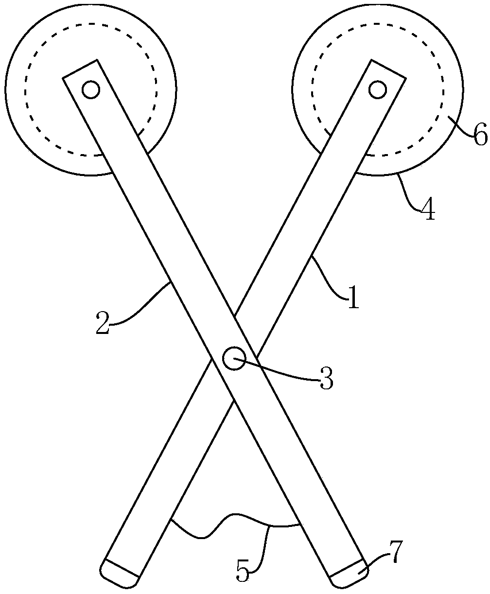 Temporary support device for cable