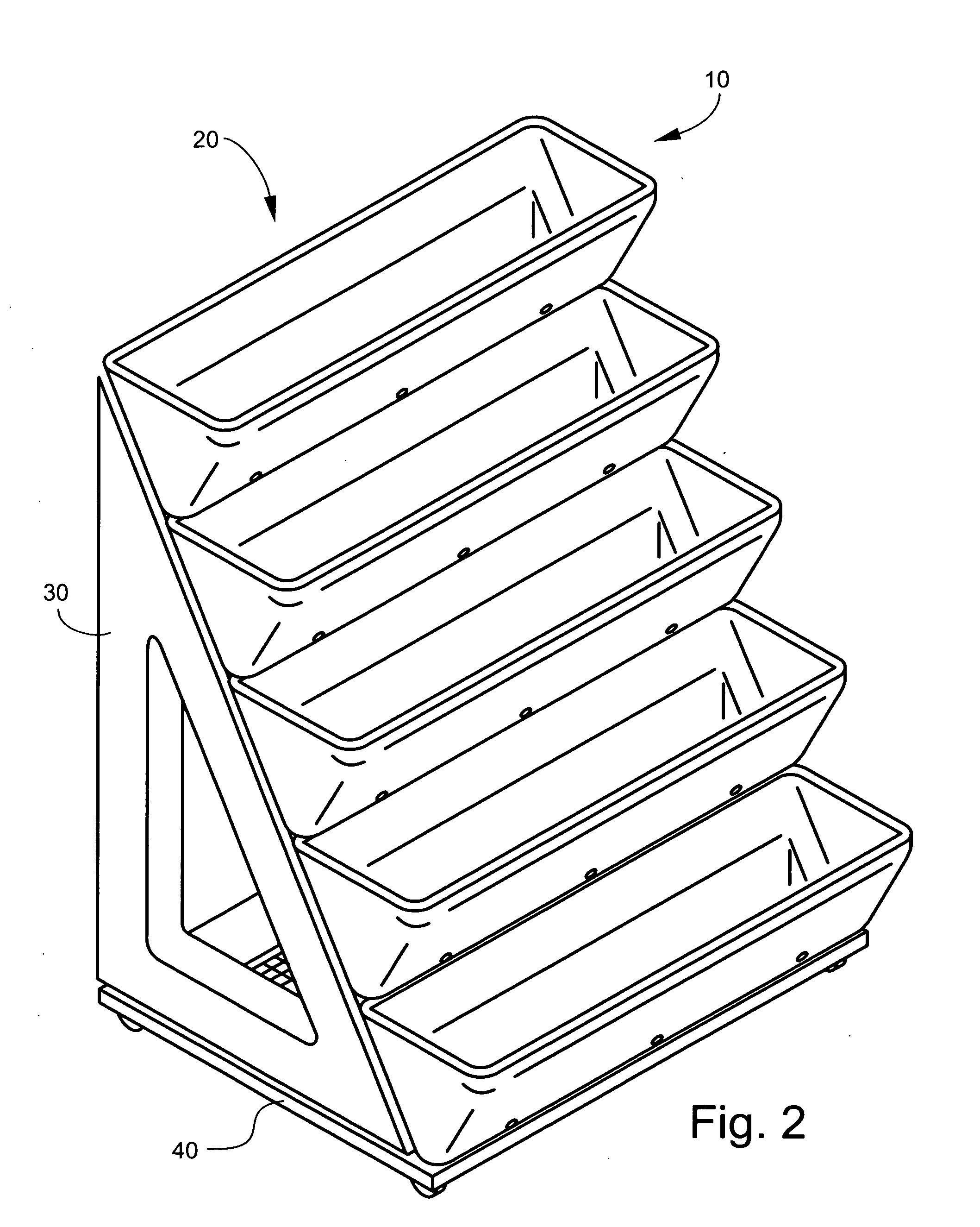 Mobile garden cart