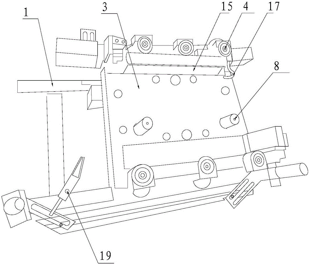 A mechanical claw integrating automatic pick-up and automatic release