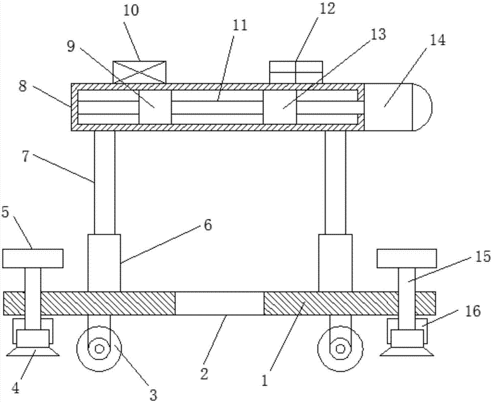 Core pushing mechanism of core taking device for oil exploitation