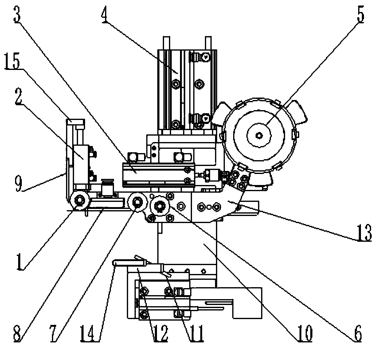 Automatic adhesive feeding mechanism for adhesive tape winding