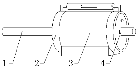 Rapid heat dissipation device for industrial motor