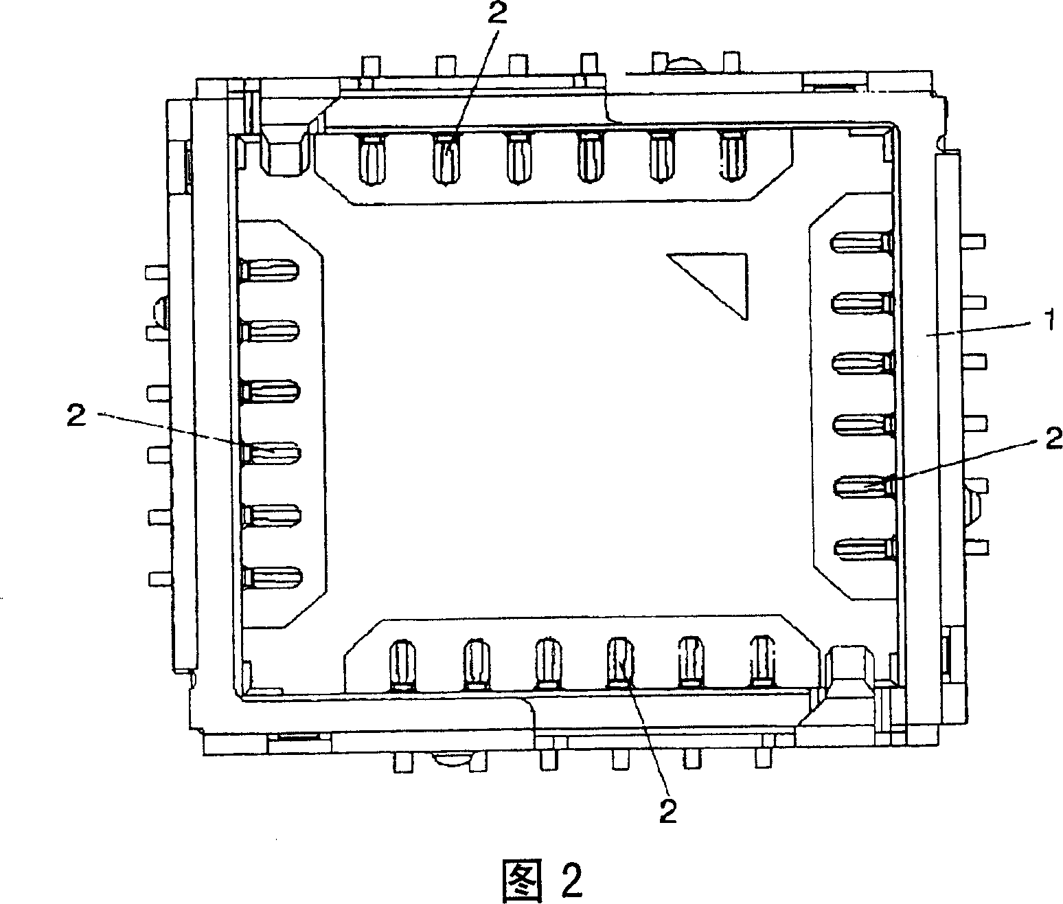 Socket device for electric parts