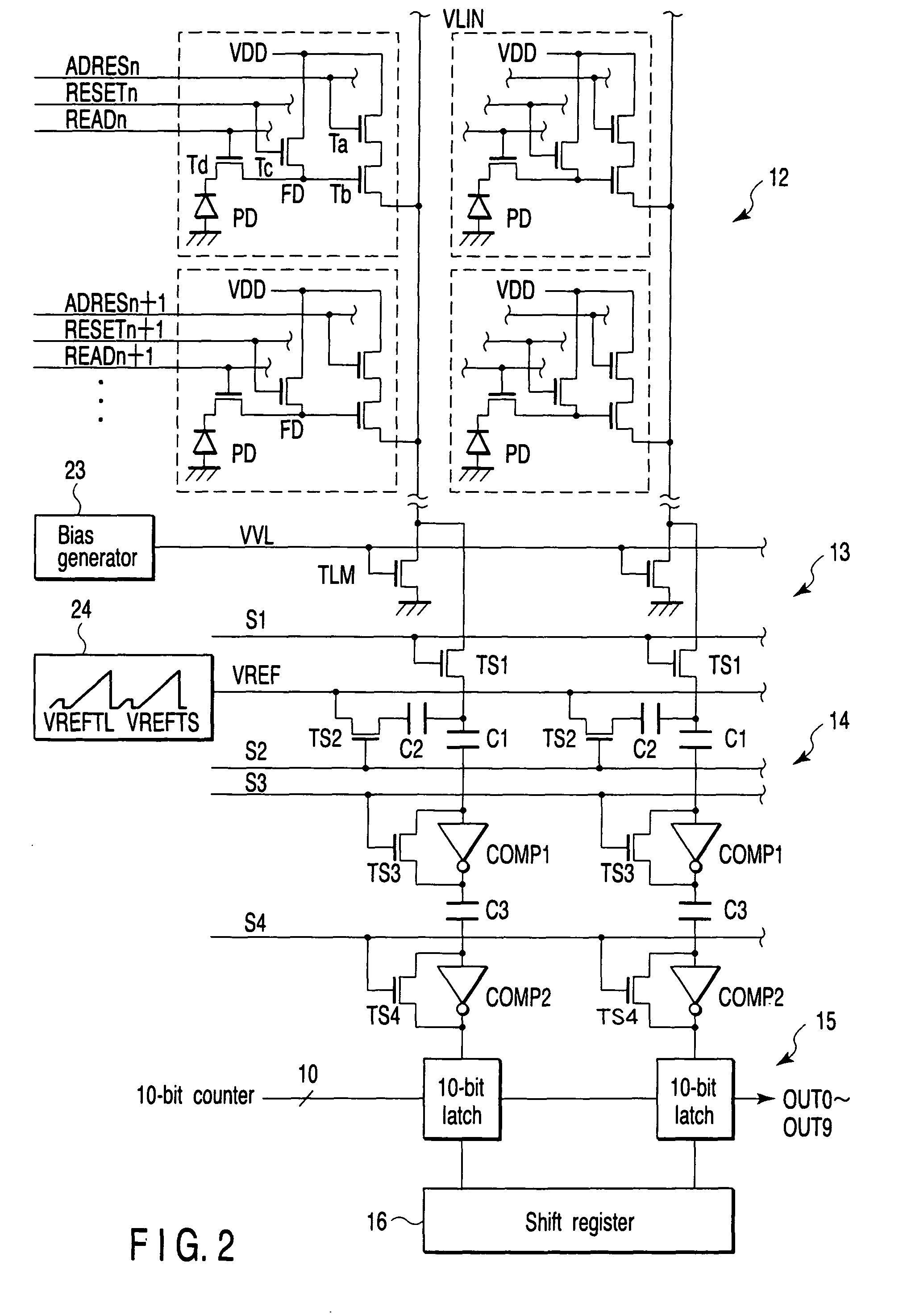 CMOS image sensor having wide dynamic range