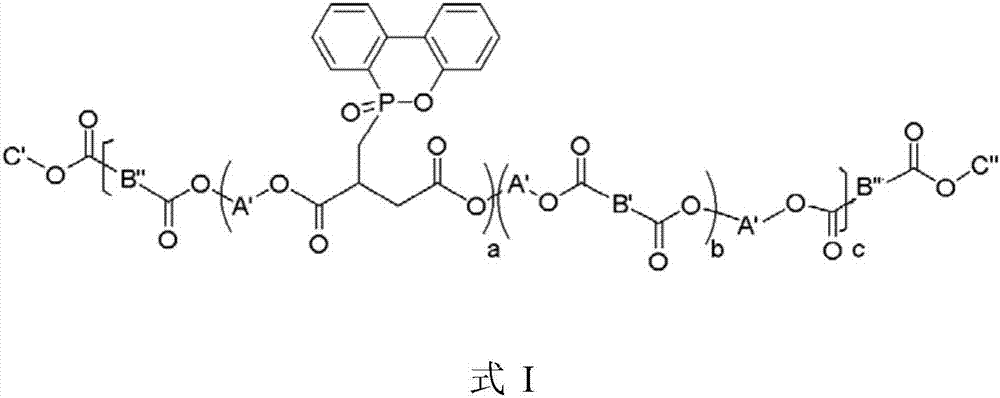 Flame-retardant polyester