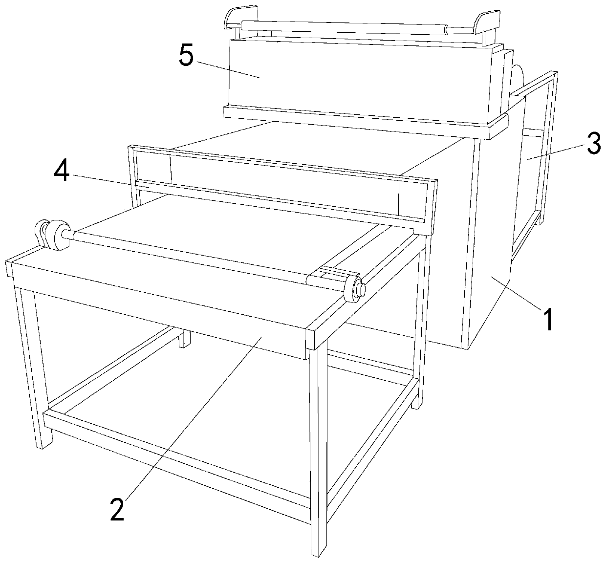 Assembly line of packing box